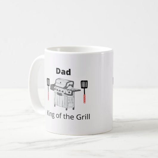 Pap King van de Grill Koffiemok (Voorkant links)