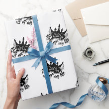 Pap King van mijn leven Vaderdag Wrapping Paper