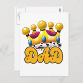 Pap Kings crown Briefkaart (Voorkant / Achterkant)