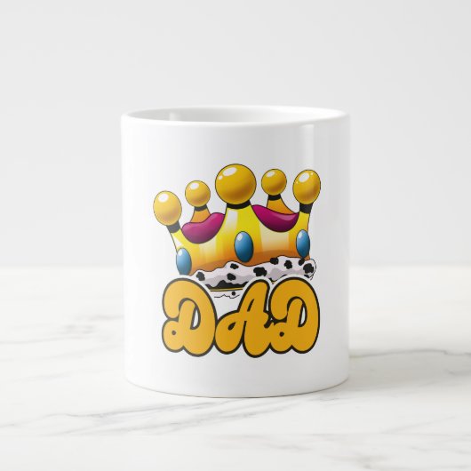 Pap Kings crown Grote Koffiekop (Voorkant)