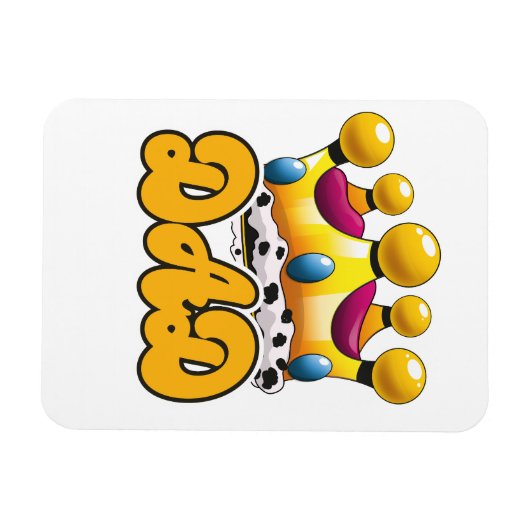 Pap Kings crown Magneet (Horizontaal)