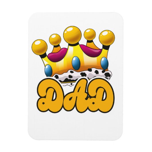 Pap Kings crown Magneet (Verticaal)