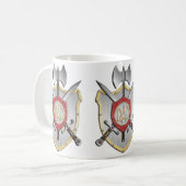 Pap Knight Battle Crest Koffiemok (Voorkant links)