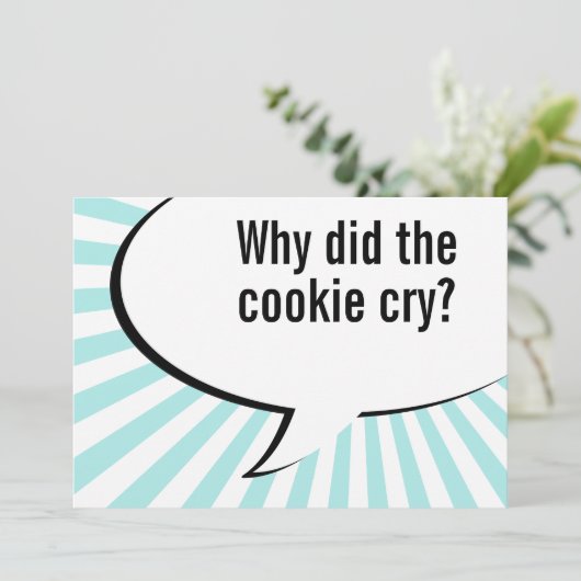 pap koekjesgrap kaart (Staand voorkant)