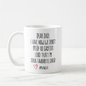 Pap Koffie Mok, Favoriet Kind, Persoonlijke Mug.  Koffiemok (Links)