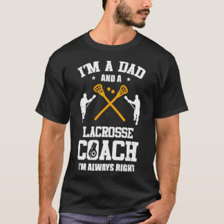 Pap Lacrosse is een pap en een lacrosse coach. T-shirt