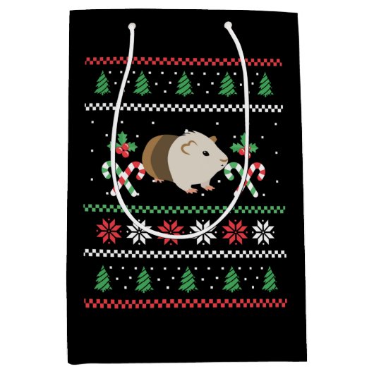 Pap lelijk kerstfeest medium cadeauzakje (Voorkant)