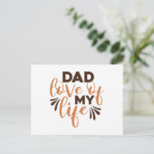 Pap Liefde van mijn leven Briefkaart (Staand voorkant)
