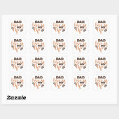 Pap Liefde van mijn leven Vierkante Sticker (Vel)