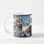 Pap Life Citaat 8 Foto Collage Blue Koffiemok (Links)