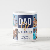 Pap Life is Best Life 8 Foto Blue, speciaal gepers Grote Koffiekop (Voorkant)