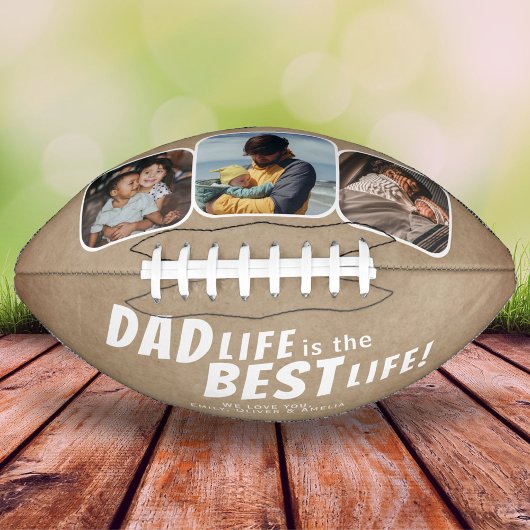 Pap Life is de Best Life Rustic Family 3 Foto's American Football