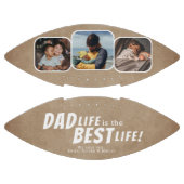 Pap Life is de Best Life Rustic Family 3 Foto's American Football (Panelen)