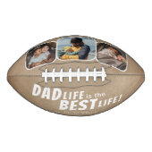 Pap Life is de Best Life Rustic Family 3 Foto's American Football (Voorkant)