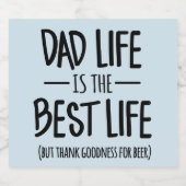 Pap Life is de beste bierlabels Bier Etiket (Enkel label)