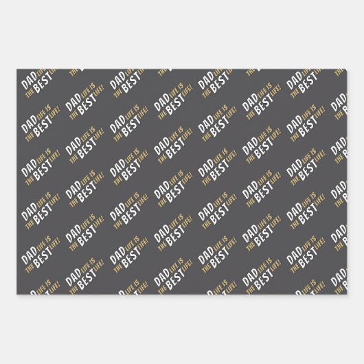 Pap Life is de beste prijs voor vader. Inpakpapier Vel (Voorkant 3)