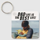Pap Life is de foto van de beste levensfamilie Sleutelhanger (Voorkant)