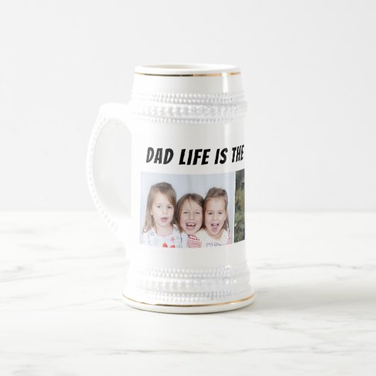 Pap Life is het beste leven 2 Foto's Vader Bierpul (Voorkant links)