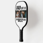 Pap Life is het beste leven 2 Foto's vader Pickleball Paddle (Links)