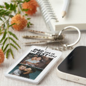 Pap Life is het beste leven 2 Foto's vader Sleutelhanger (Voorkant Rechts)