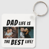 Pap Life is het beste leven 2 Foto's vader Sleutelhanger (Achterkant)