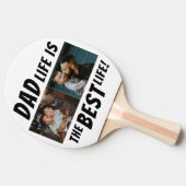 Pap Life is het beste leven 2 Foto's vader Tafeltennisbatje (Zijkant)