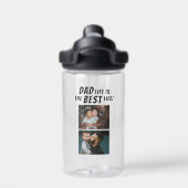 Pap Life is het beste leven 2 Foto's vader Waterfles (Achterkant)