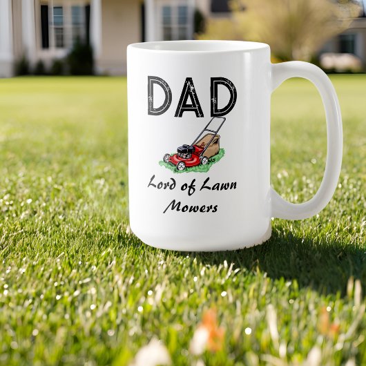 Pap Lord of Lawn Mowers Gift voor Beste Pap Ooit Koffiemok