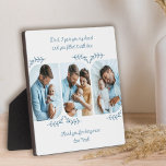 Pap Loving Words 3 Vertical Photo Collage Plaque Fotoplaat<br><div class="desc">Stijlvol fotoplaque geschenk voor een nieuwe vader of gevestigde vader - of het is net zo gemakkelijk om zich te personaliseren voor een speciaal iemand of een familielid. Het fotomalplaatje toont 3 van uw favoriete foto's in verticaal formaat met rond gemaakte hoeken. Met een liefdevolle tekst in een duidelijk, handgeschreven...</div>