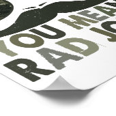 Pap maakt grapjes, je bedoelt slechte grappen; gra poster (Hoek)