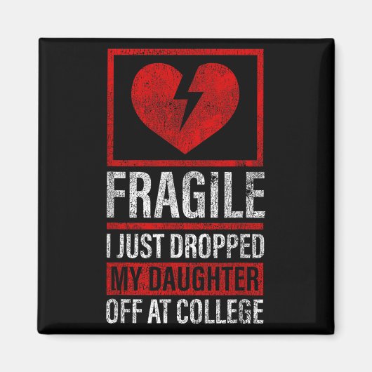 Pap mam fragiel Ik heb net mijn dochter bij afgeze Magneet (Voorkant)