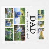 Pap Man Myth Legend 8 Foto Collage Fleece Deken (Voorkant (Horizontaal))