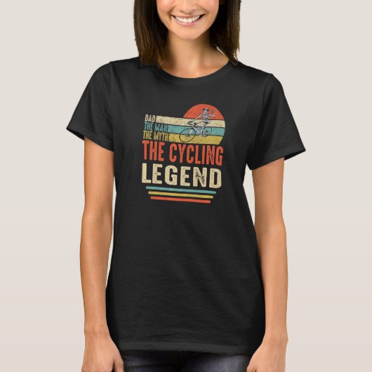 Pap Man Myth Legend Bicycle Skeleton Bike T-shirt (Voorkant)