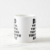 Pap Man Myth Legend Koffieverslaafde Grappige Vade Koffiemok (Center)