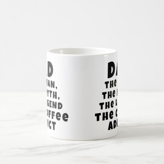 Pap Man Myth Legend Koffieverslaafde Grappige Vade Koffiemok (Center)