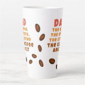 Pap Man Myth Legend Koffieverslaafde Grappige Vade Latte Mok (Voorkant)