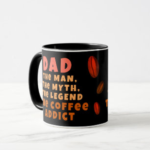 Pap Man Myth Legend Koffieverslaafde Grappige Vade Mok