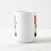 Pap man mythe legende grappige retro, diep geschok koffiemok (Center)