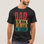 Pap man mythe legende grappige retro, diep geschok t-shirt (Voorkant)