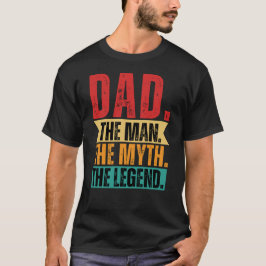 Pap man mythe legende grappige retro, diep geschok t-shirt