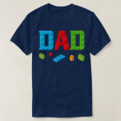 Pap Master Builder Building Bricks Bloks Family S T-shirt (Design voorkant)