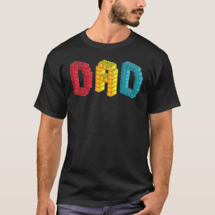 Pap Master Builder Building Bricks Bloks Family S T-shirt