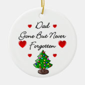 Pap Memorial Ceramic kerstboomversiering Keramisch Ornament (Voorkant)