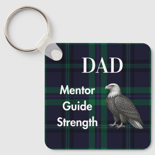 Pap Mentor Gids Strength & Heart Eagle b-g kariert Sleutelhanger (Voorkant)
