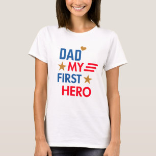 Pap, mijn eerste held t-shirt