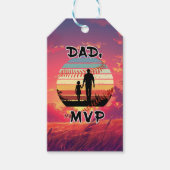 Pap, mijn MVP - Meisje en papa Cadeaulabel (Voorkant)