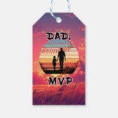 Pap, mijn MVP - Meisje en papa Cadeaulabel (Achterkant)