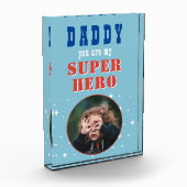 Pap mijn superheld Hero Fun Vader's dag Fotoblokken (Links)