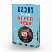 Pap mijn superheld Hero Fun Vader's dag Fotoblokken (Rechts)