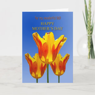 Pap, Moederdag kaart, tulpen vol zon Kaart